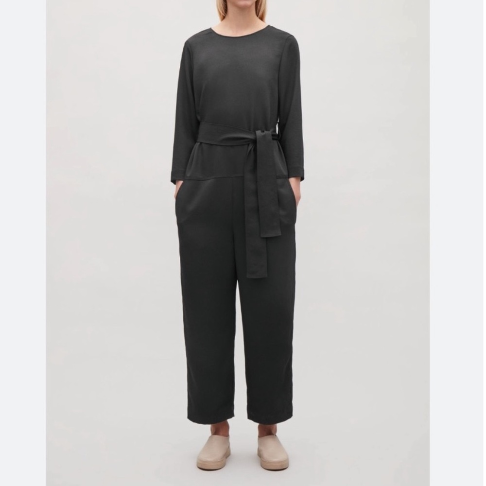 COS Black Jumpsuit with Belt